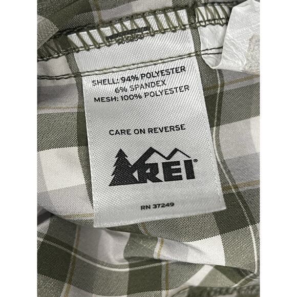 REI Men’s Fishing Shirt Medium Short Sleeve Button Vented Mesh Cooling Outdoors - Picture 7 of 7